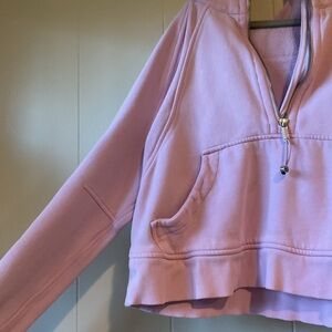 Lululemon Athletica Light Pink Half-Zip Hoodie